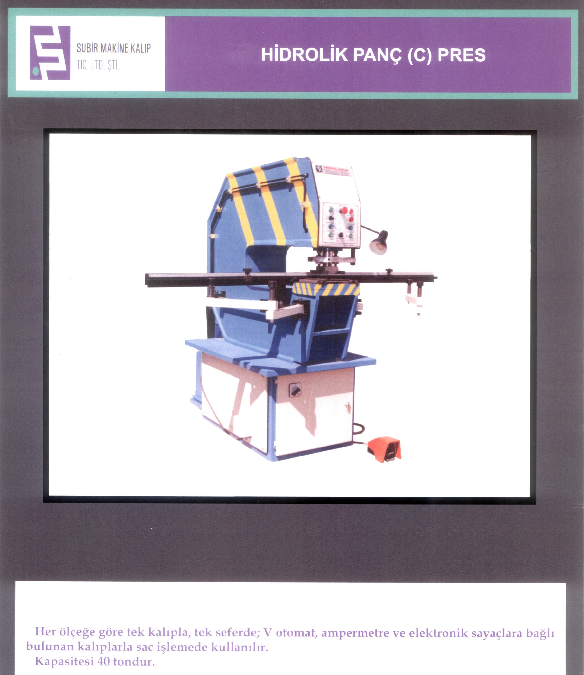 Hidrolik Panç